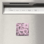 Zeichn von rosa Rosen Magnet (In Situ (Geschirrspüler))