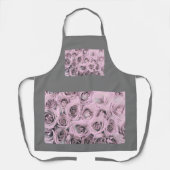 Zeichn von rosa Rosen Schürze (Vorderseite)