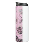 Zeichn von rosa Rosen Thermosbecher (Nach rechts gedreht)