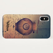 Zeichn von Steampunken aus mechanischem Unterseebo Case-Mate iPhone Hülle (Rückseite (Horizontal))