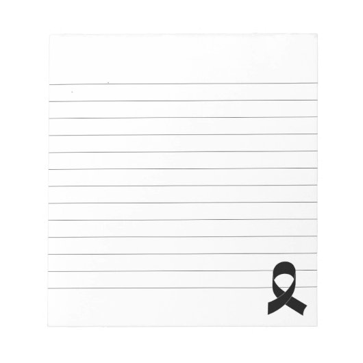 Zeichne schwarze Schleife Notizblock (Vorderseite)