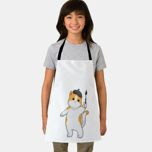 Zeichnen als Maler mit Pinsel Schürze (Insitu)