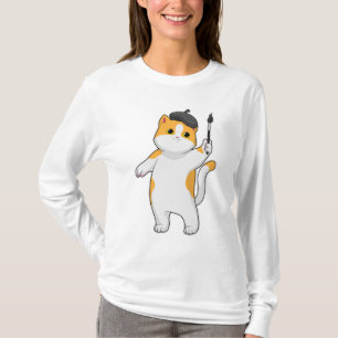 Zeichnen als Maler mit Pinsel T-Shirt