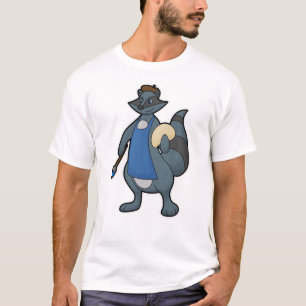 Zeichnen als Maler mit Pinsel T-Shirt