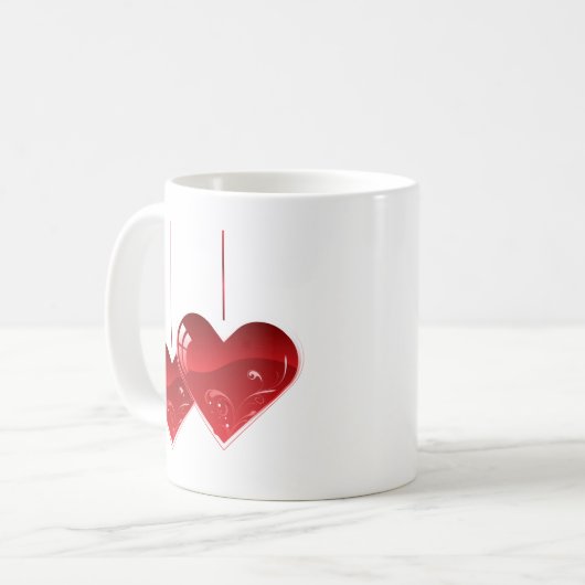 Zeichnen auf einer Zeichenfolge Kaffeetasse (Vorderseite Links)