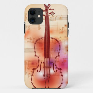 Zeichnen auf Watercolorhintergrund der Violine Case-Mate iPhone Hülle
