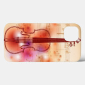 Zeichnen auf Watercolorhintergrund der Violine Case-Mate iPhone Hülle (Rückseite (Horizontal))