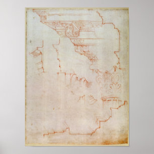 Zeichnen der Architekturdetails Poster