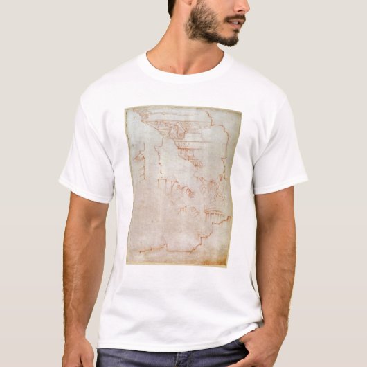 Zeichnen der Architekturdetails T-Shirt (Vorderseite)
