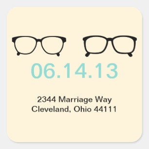 Zeichnen der Datumsanzeige Quadratischer Aufkleber