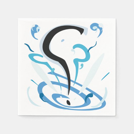 Zeichnen der Frage Serviette (Vorderseite)