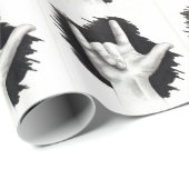 Zeichnen der Hand, Liebe, Zeichen-Sprache Geschenkpapier (Rolleneckpunkt)