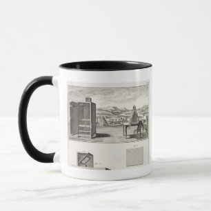 Zeichnen der Hilfen: ein grundlegendes hölzernes Tasse