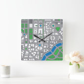 Zeichnen der Karten Quadratische Wanduhr (Zuhause)