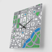 Zeichnen der Karten Quadratische Wanduhr (Winkel)