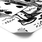 Zeichnen der Rose Poster (Ecke)