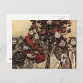 Zeichnen der Rose Postkarte (Vorne/Hinten)