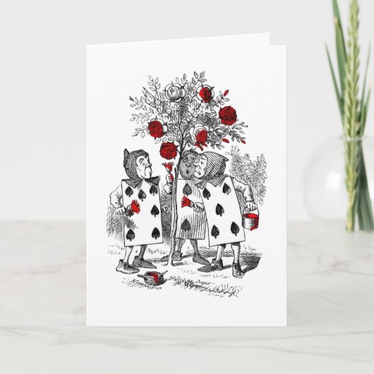 Zeichnen der Rose rot Karte (Vorderseite)