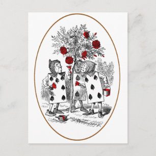 Zeichnen der Rose rot Postkarte