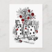 Zeichnen der Rose rot Postkarte (Vorderseite)