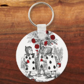 Zeichnen der Rose rot Schlüsselanhänger (Vorderseite)