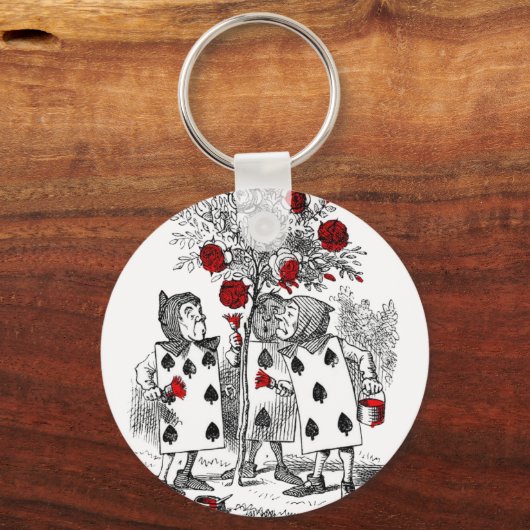 Zeichnen der Rose rot Schlüsselanhänger (Vorderseite)