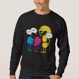 Zeichnen der Zeichenkette Grafische Frage Komma St Sweatshirt