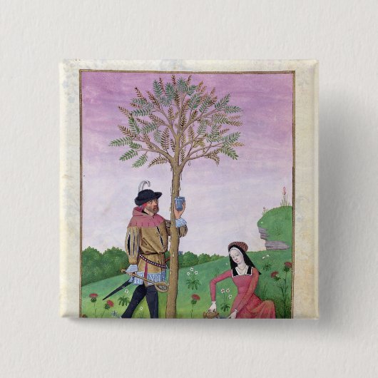 Zeichnen des Safts von einem Baum Button (Vorderseite)