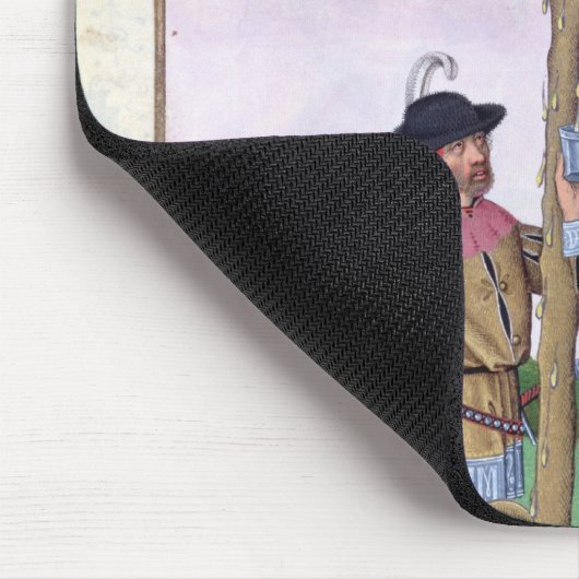 Zeichnen des Safts von einem Baum Mousepad (Ecke)