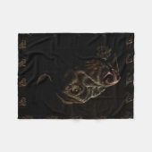 Zeichnen des schwarzen Hundes auf Decke (Vorderseite (Horizontal))