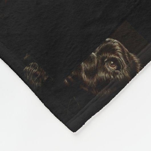 Zeichnen des schwarzen Hundes auf Decke (Ecke)