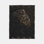 Zeichnen des schwarzen Hundes auf Decke (Vorderseite)