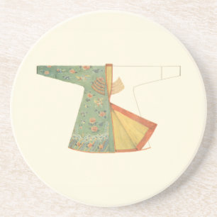 Zeichnen des unfertigen Kimono Getränkeuntersetzer