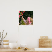 Zeichnen einer Blume Poster (Küche)