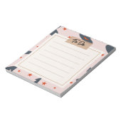 Zeichnen eines Halloween-Musters, um Notepad aufzu Notizblock (Rotiert)