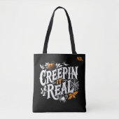 Zeichnen es echten Halloween-Retro-Text Tasche (Vorderseite)