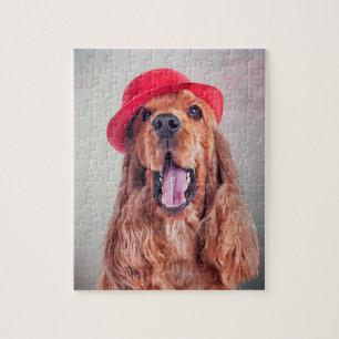 Zeichnen Hunddes englischen Cockerspanielporträts Puzzle