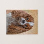 Zeichnen Hundeunbekümmerten Königcharles Spaniel Puzzle (Horizontal)