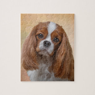 Zeichnen Hundeunbekümmerten Königcharles Spaniel Puzzle