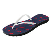Zeichnen Karo Symbol Muster Flip Flops Badesandalen (Schrägansicht)