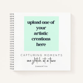 Zeichnen Künstlerzitat Name White Sketch hinzufüge Notizblock