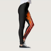 Zeichnen roter Fox-Tierkunst und der orange Farbe Leggings (Rechts)