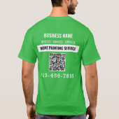 Zeichnen Service QR-Code-Logo für benutzerdefinier T-Shirt (Rückseite)