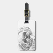 Zeichnen Shih-Tzu Gepäckanhänger (Vorderseite vertikal)