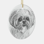 Zeichnen Shih-Tzu Keramikornament (Rechts)