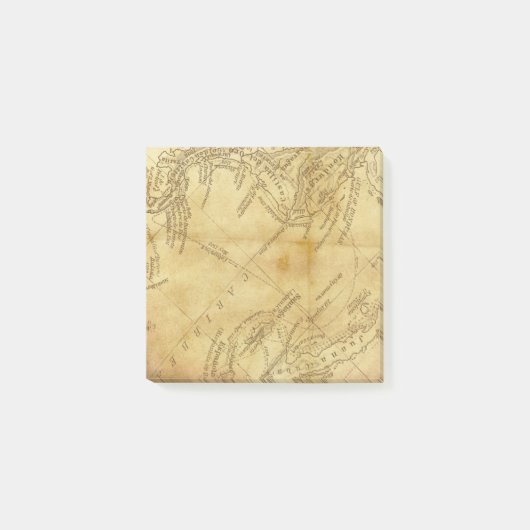 zeichnen Sie alte elegante Post-Itpapieranmerkung Post-it Klebezettel (Vorderseite)