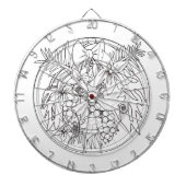 Zeichnen Sie das Bild selbst ein tropisches Muster Dartscheibe (vorne)