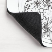 Zeichnen Sie das Bild selbst ein tropisches Muster Mousepad (Ecke)
