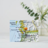 Zeichnen Sie das Button auf, das auf Vancouver, Postkarte (Stehend Vorderseite)