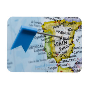 Zeichnen Sie das Button auf, das in Madrid, Magnet